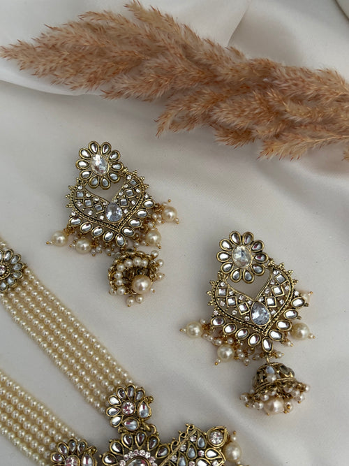 Pearl Kundan Rani Haar