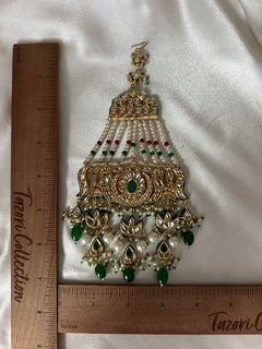 Green Kundan Passa Bridal