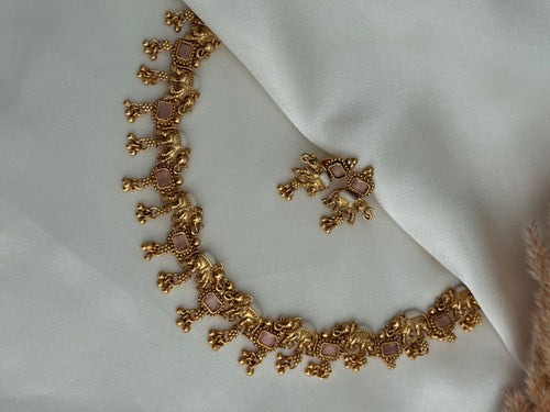 Elephant Antique Necklace Set