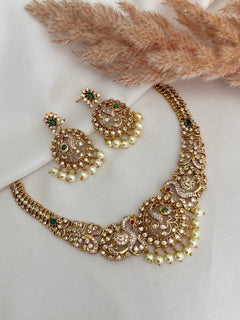 South Indian polki Necklace Set