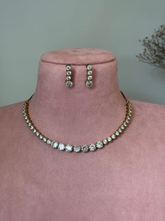 American Diamond Necklace Set