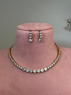 American Diamond Necklace Set