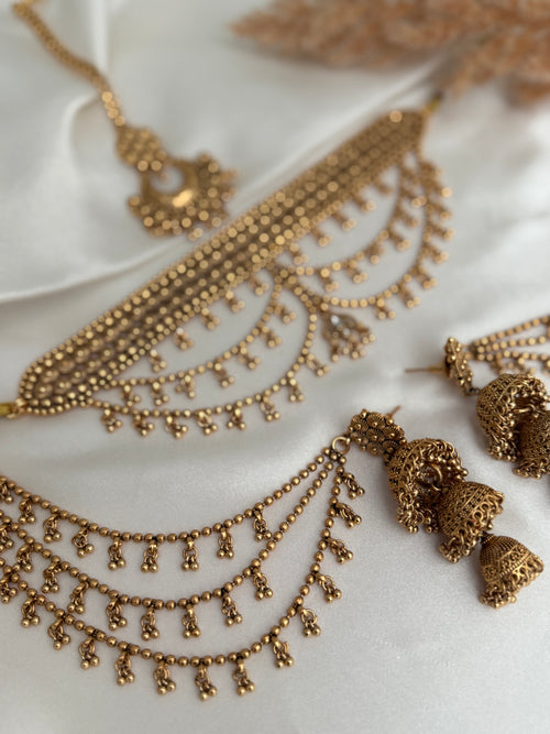 Kaira gold Choker Set