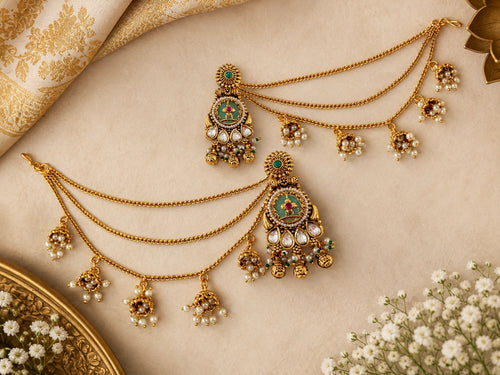 Heritage earrings x Saharas