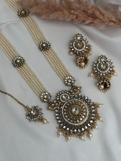 Pearl Kundan Rani Haar
