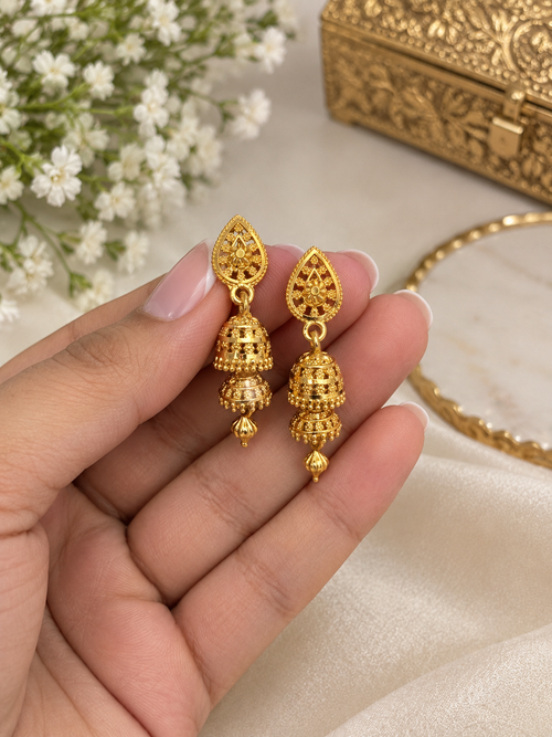 Gold imitation jhumki
