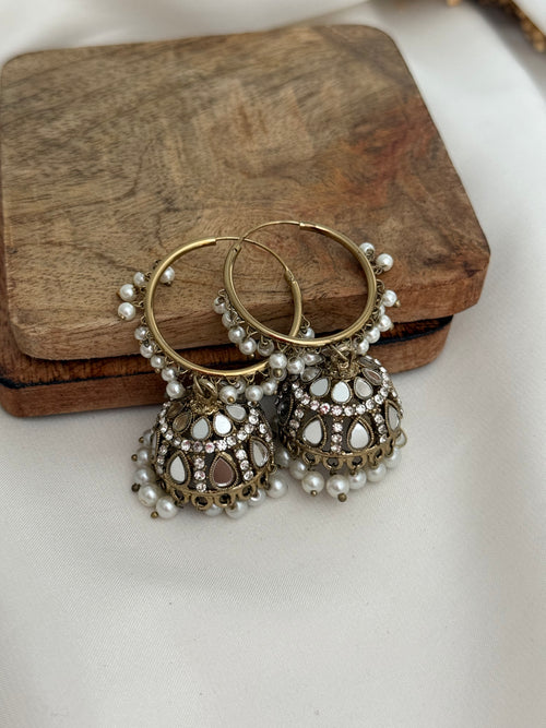 Mirror balli jhumkis