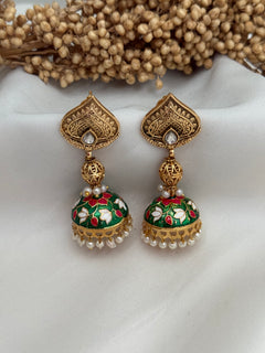 Meenakari jhumka Earrings