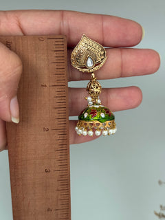 Meenakari jhumka Earrings