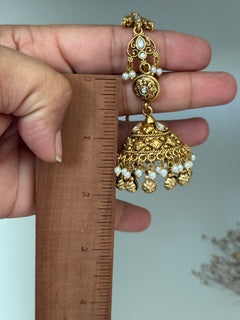 Diya jhumka tikka set