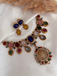 Sabyasachi inspired Multi-Colour Necklace Set