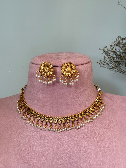 Pearl gold imitation Set