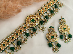 Pakistani Green Kundan Choker Set