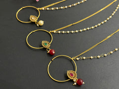 Bridal Red-Green Nose Ring