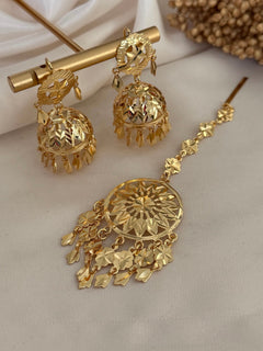 Traditional Patra tikka x jhumki Set