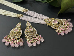 Light Pink Polki Rani Haar