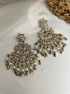 Pearl Kundan Earrings