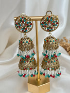 Multicolor Jadau Earrings