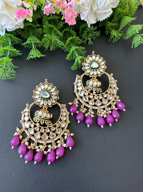 Grey Victorian Diamond Earrings