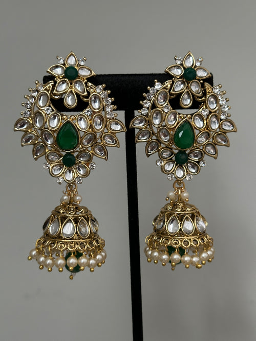Green & Pearl Kundan Rani Haar