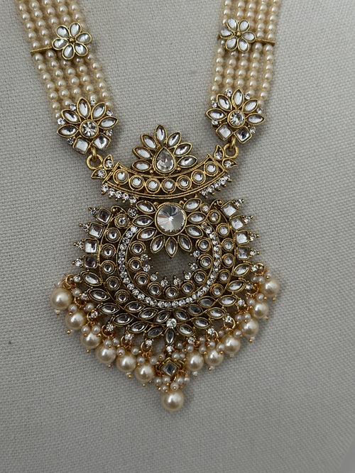 Pearl Kundan Rani Haar