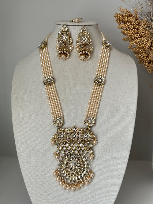 Pearl Kundan Rani Haar