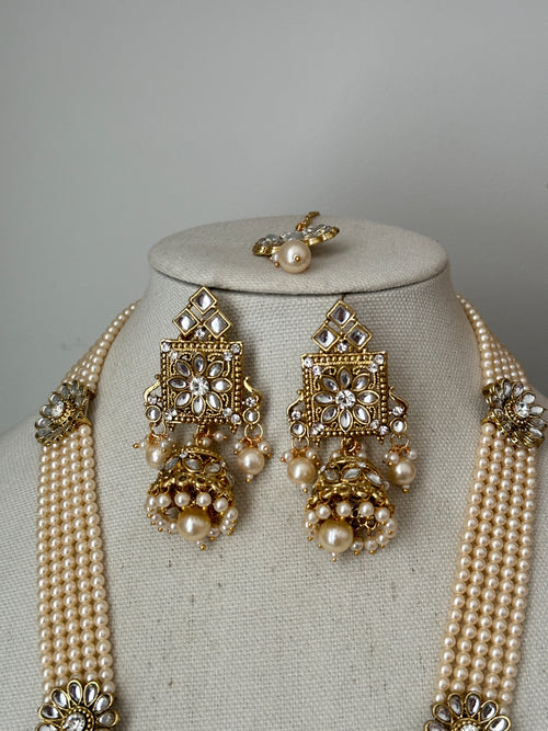 Pearl Kundan Rani Haar