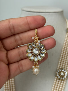 Pearl Kundan Rani Haar