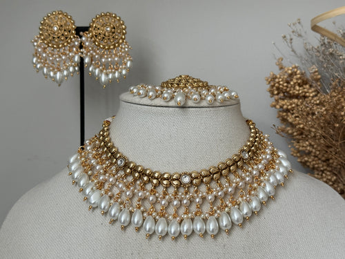 Pearl Gold Necklace Set