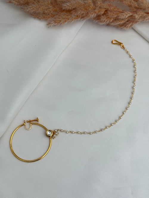Bridal kundan Nose ring