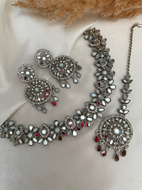 Mirror necklace Set