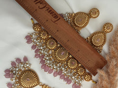 Bhavi Gold Imitation Choker Set