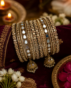 Polki x mirror bangles Set