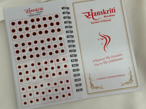 Zari plain bindi book