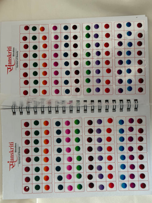 Ombré double shade bindi hook