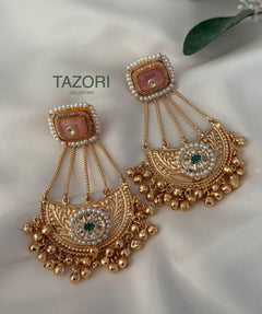 Gold German silver earrings