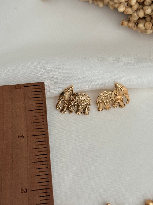Gold imitation Elephant Necklace Set