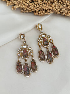 Monalisa fire stone earrings