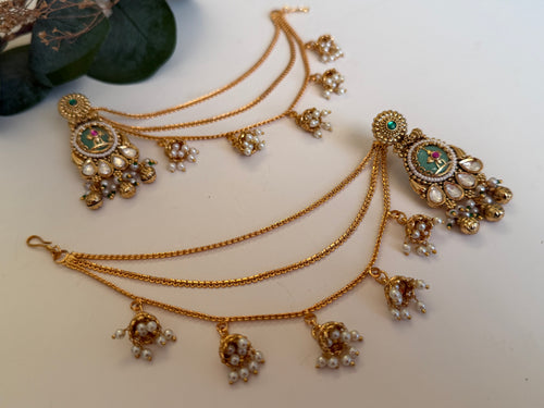 Heritage earrings x Saharas