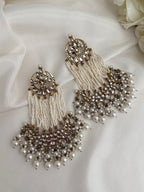 Pearl kundan Earrings