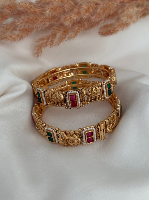 Gold imitation Kada set