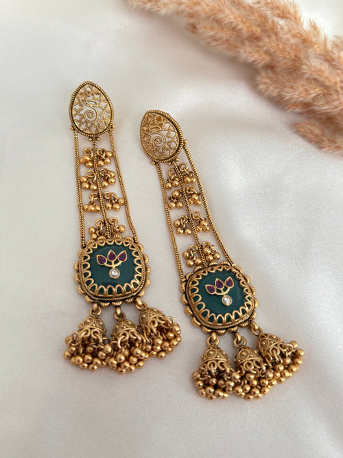 Heritage Kundan Earrings