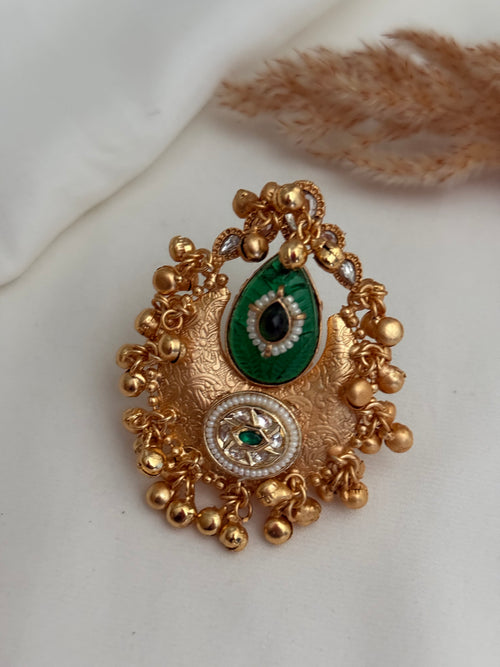 Kashmiri ghoongro Adjustable Ring