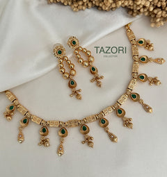 necklace set|Color:Green