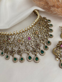 Polki necklace set