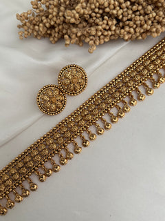 Gold imitation Choker Set
