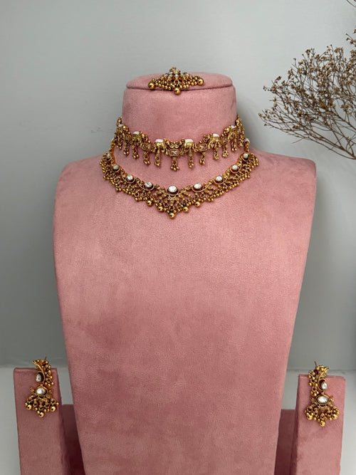 Arpan double necklace set