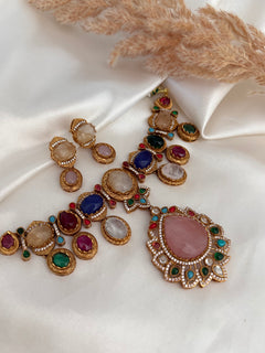 Sabyasachi inspired Multi-Colour Necklace Set