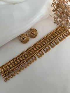 Mehar Gold imitation Choker Set