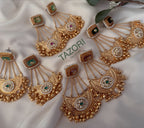 Gold German silver earrings